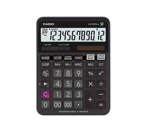 ماشین حساب کاسیو مدل DJ-120D Plus