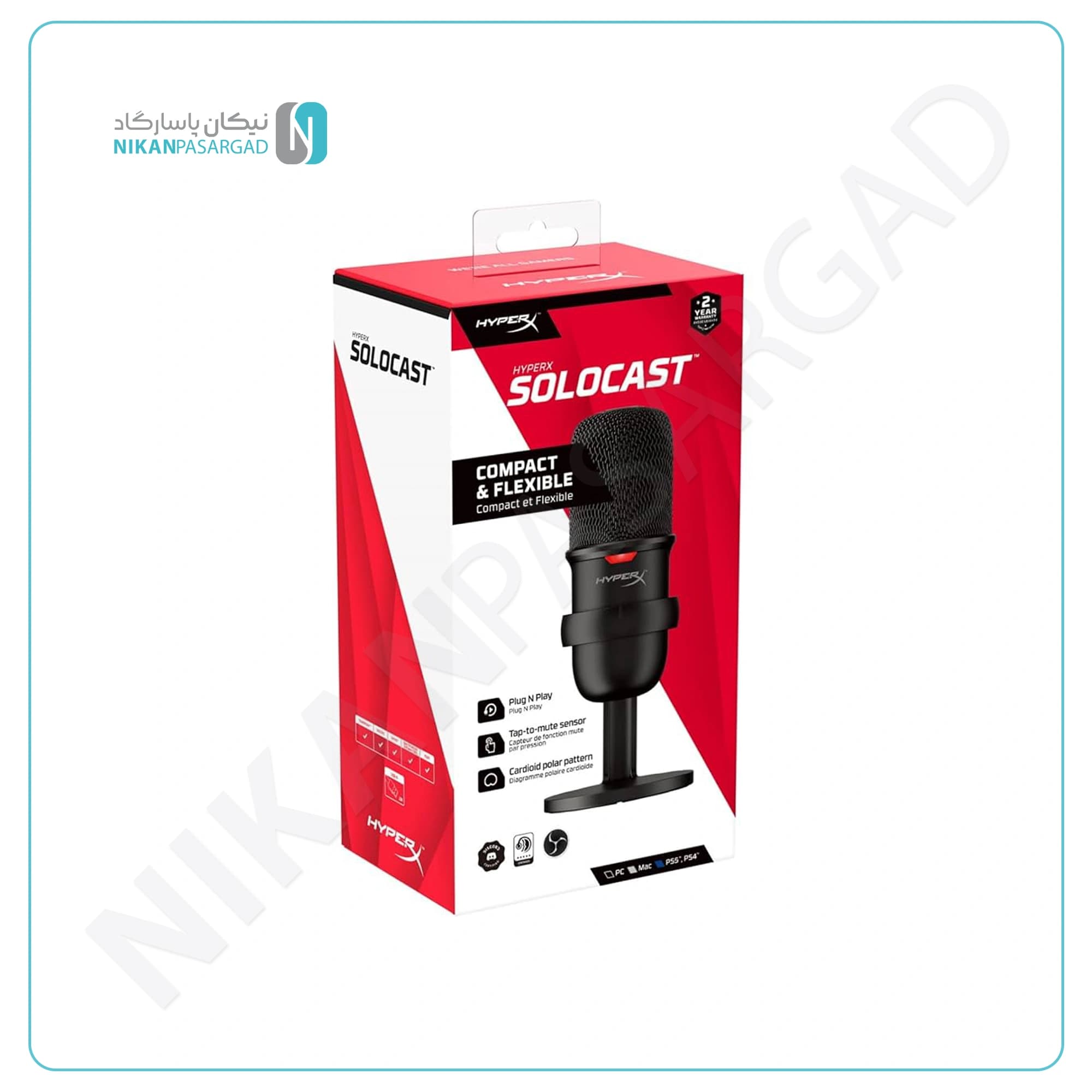 میکروفن گیمینگ هایپرایکس مدل Hyperx SoloCast — تصویر ۳