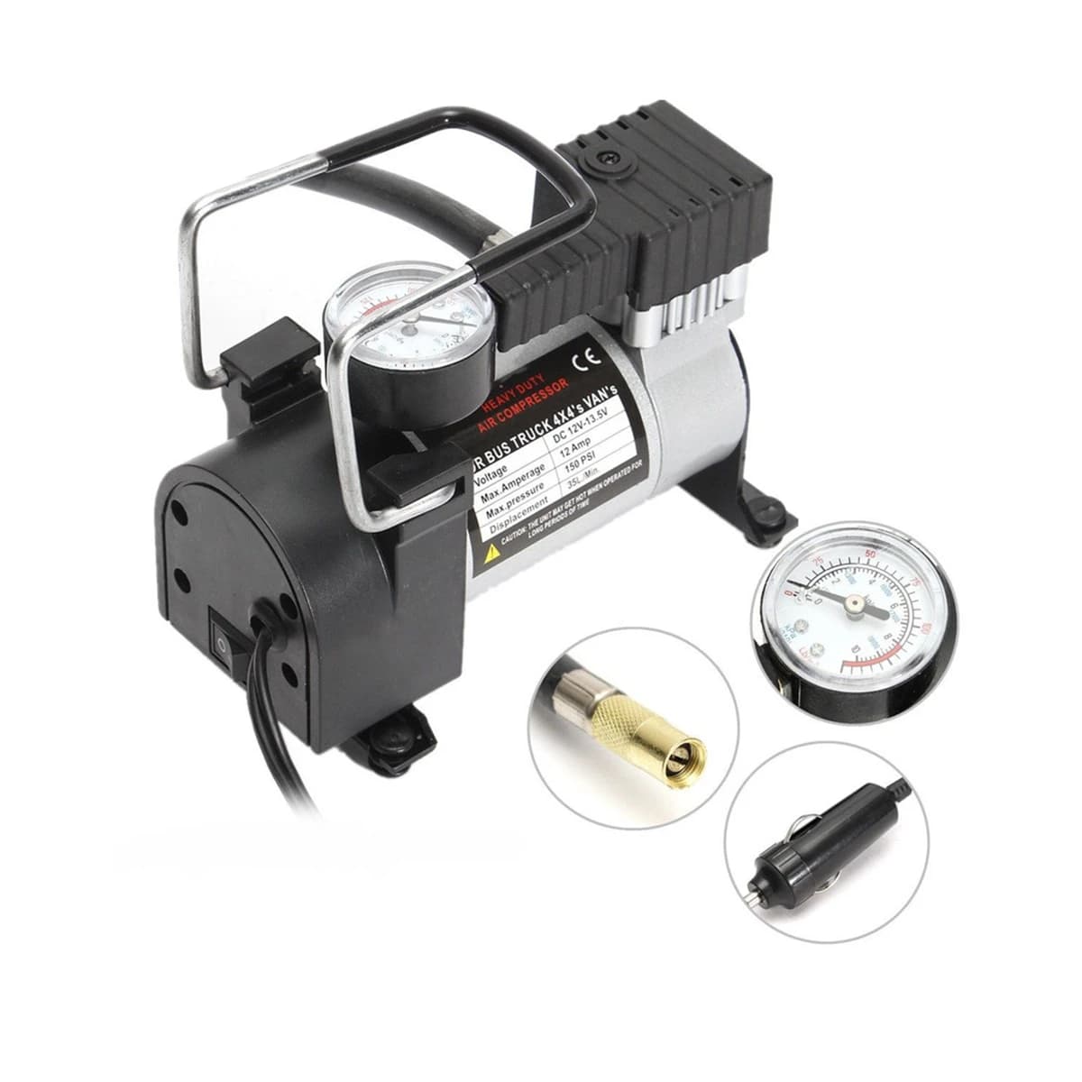 پمپ باد فندکی مدل compressor -DC12 — تصویر ۴