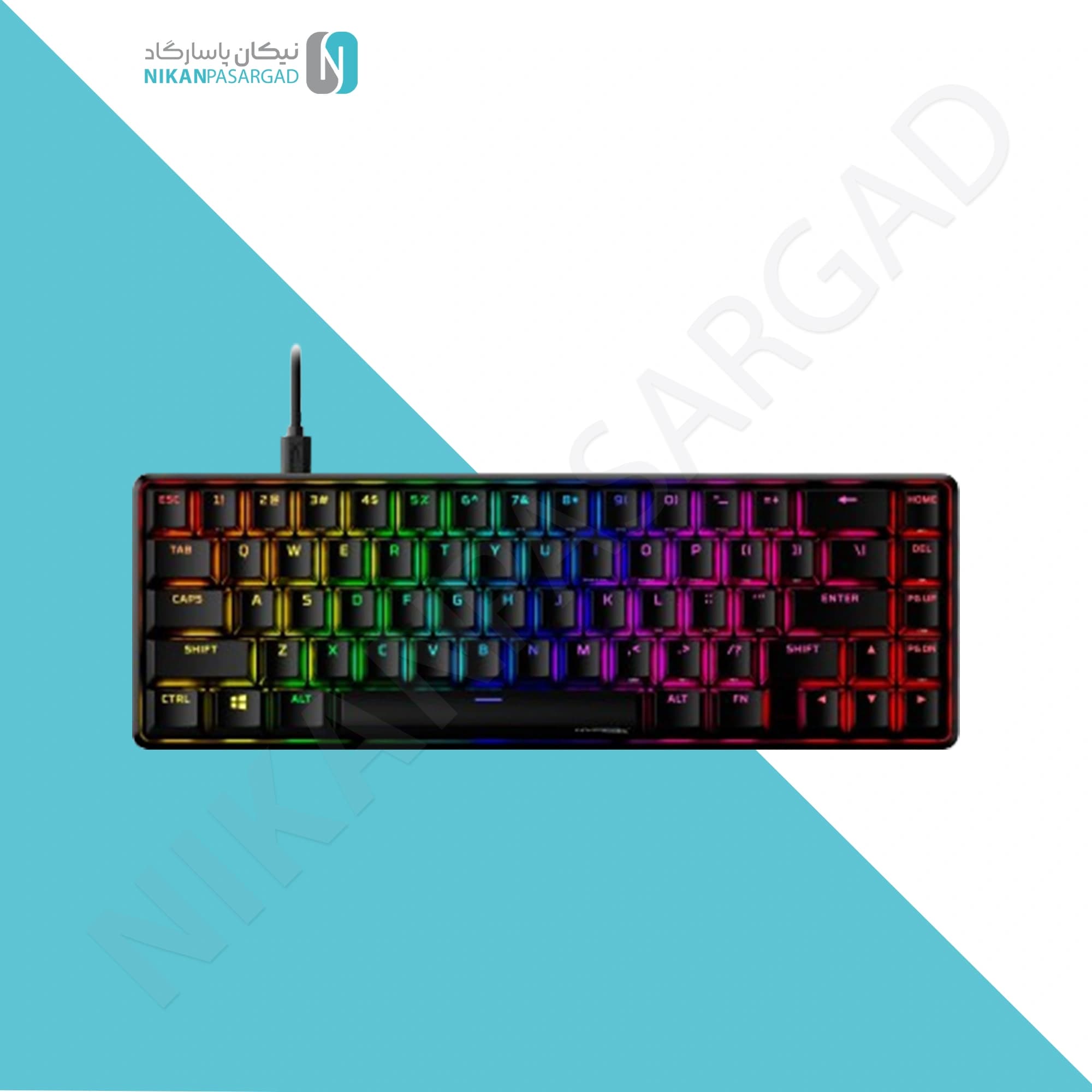 کیبورد گیمینگ مکانیکال هایپرایکس مدل HyperX Alloy Origins 65%
