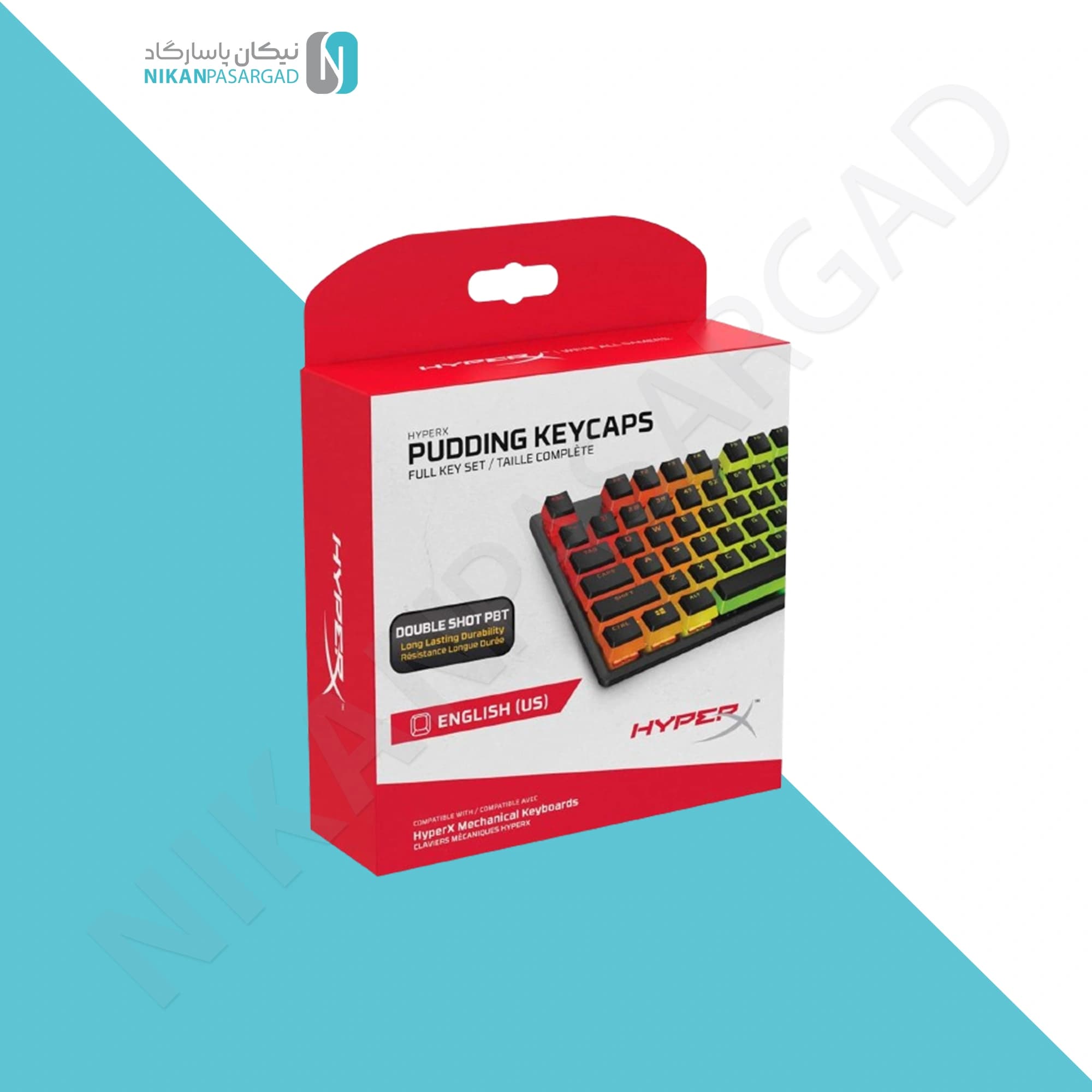 مجموعه کامل HyperX Pudding Keycaps مشکی