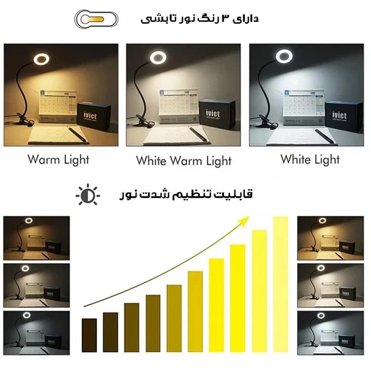 چراغ مطالعه مدل UNI-LED — تصویر ۵