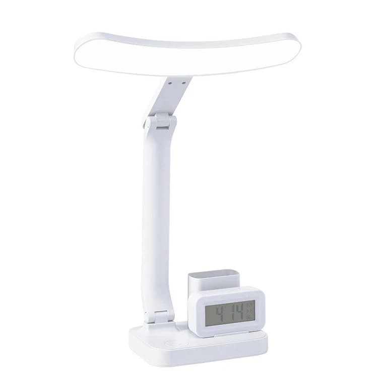 چراغ مطالعه شارژی مدل Q21-6 به همراه ساعت دیجیتال — تصویر ۲
