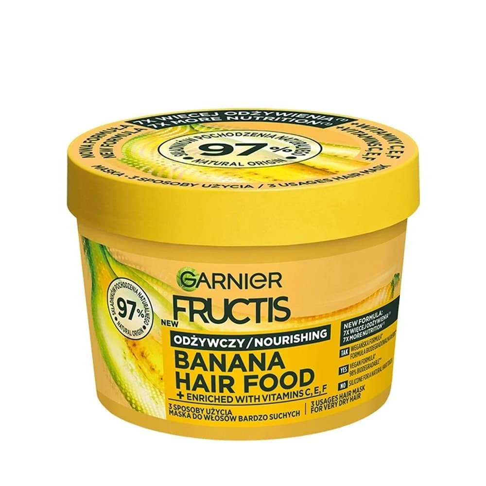 ماسک مو آبرسان گارنیه Garnier سری Hair Food مدل Banana حجم 400 میل — تصویر ۳