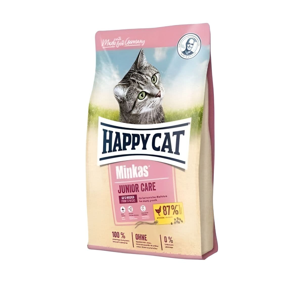 غذای خشک گربه جونیور | هپی کت Junior Care | طعم مرغ | وزن 10 کیلوگرم