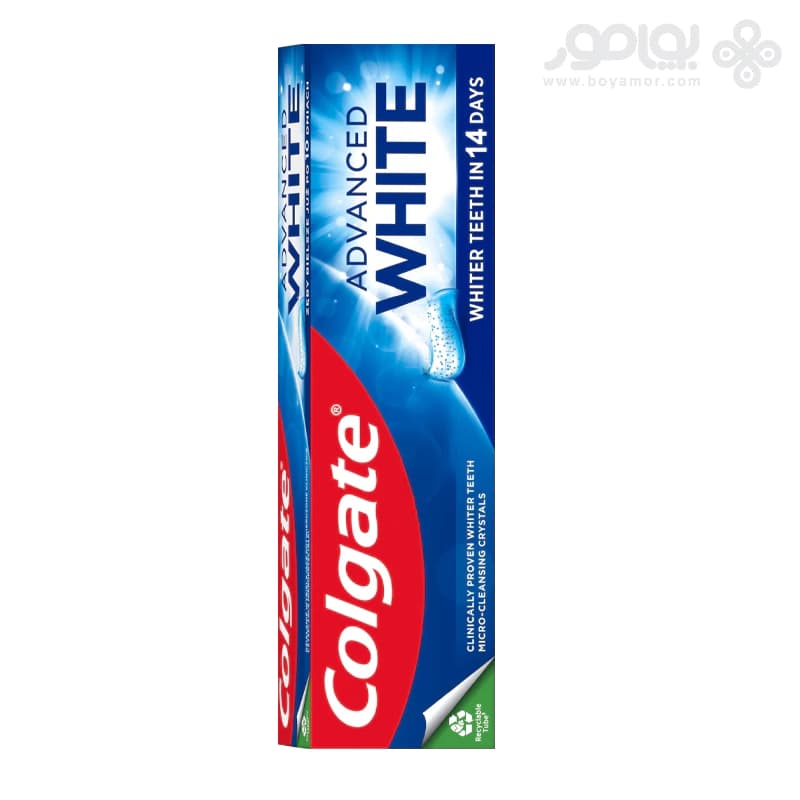 خمیر دندان سفید کننده کلگیت Advanced White حجم 100 میل