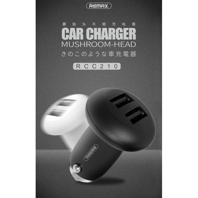 شارژر فندکی 2 خروجی ریمکس طرح قارچ REMAX Mushroom Car Charger RCC-210 — تصویر ۳