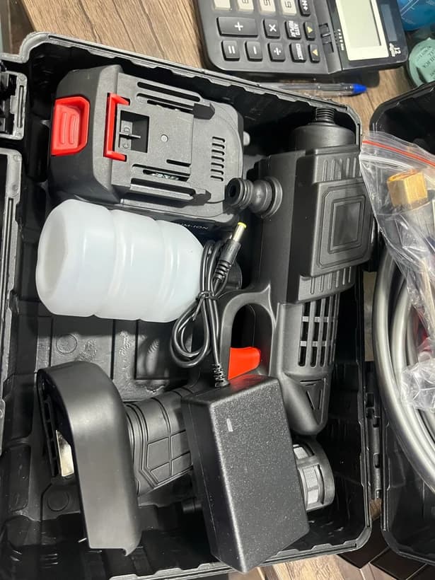 کارواش شارژی سه حالته cleaning gun توان 48 وات کد 28728 — تصویر ۴