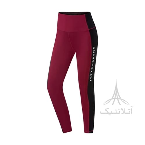 لگ ورزشی تخصصی زنانه وارداتی اورجینال برند کریویت Crivit آلمان همکاری با Jette Sport زرشکی مشکی