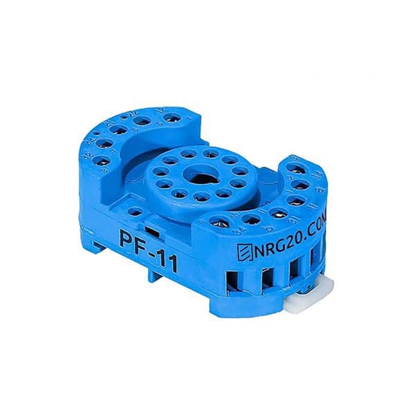سوکت رله شیشه ای پارس فانال مدل PF-11PIN 11 پایه