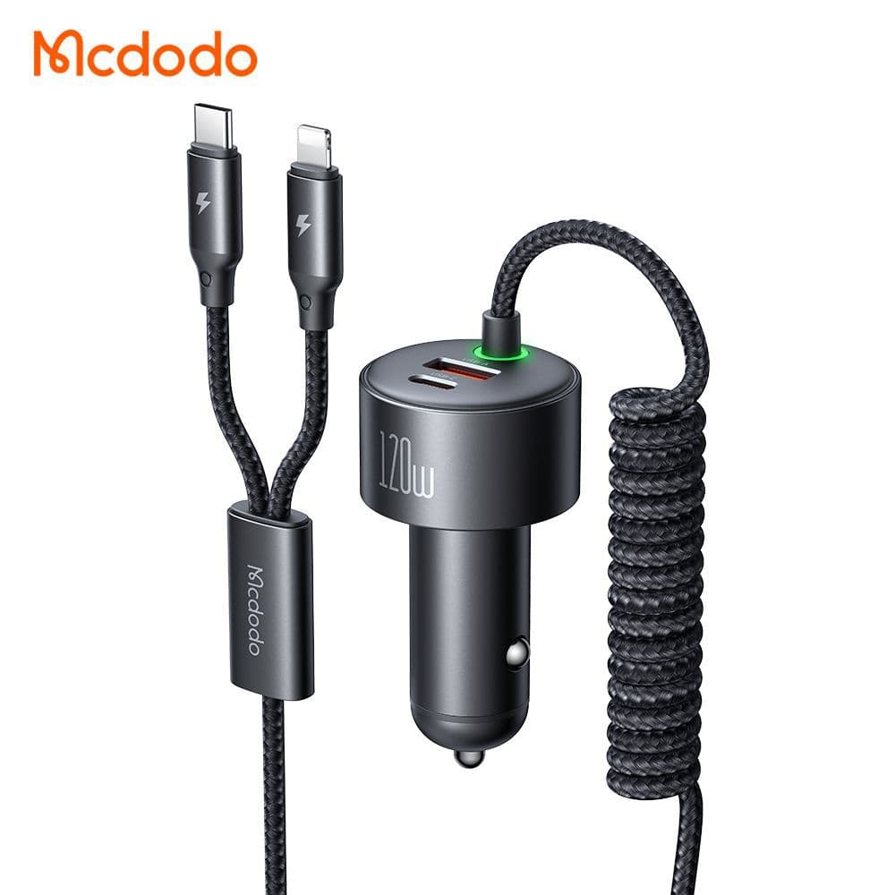 شارژر فندکی 2 پورت مدل Mcdodo CC-0370 120W کد 86791 — تصویر ۴