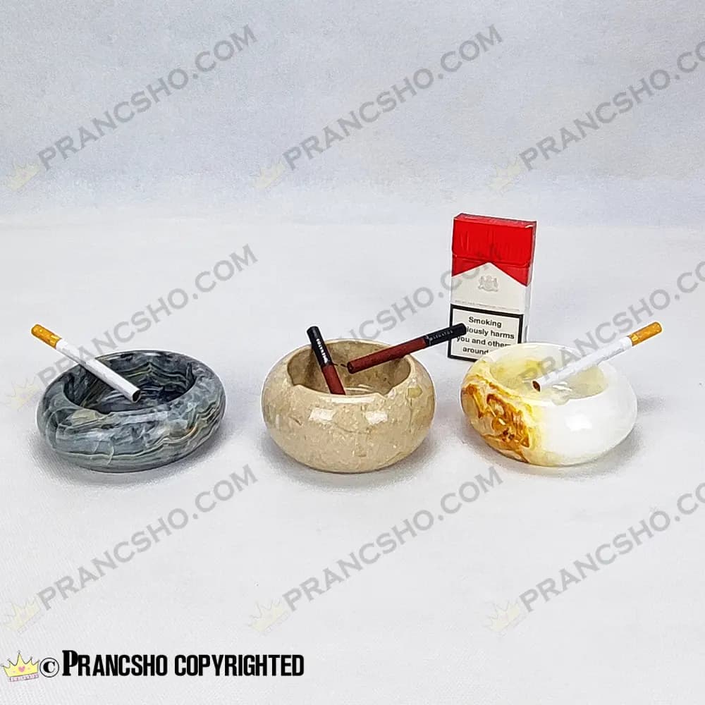 زیرسیگاری گرد کروی سنگ پارادایس نسکافه‌ای — تصویر ۸