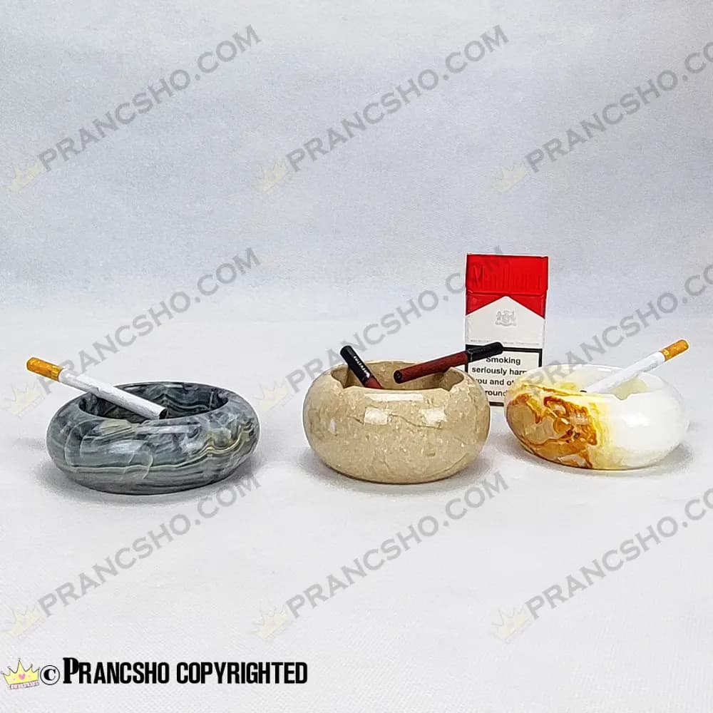 زیرسیگاری گرد کروی سنگ پارادایس نسکافه‌ای — تصویر ۷
