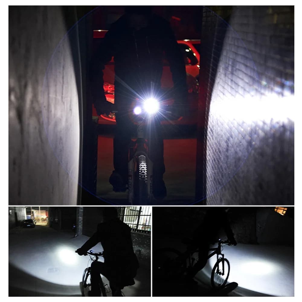 چراغ جلو دوچرخه 3 کاره شارژی 1000 لومن BIKE LIGHT FY-336 — تصویر ۹