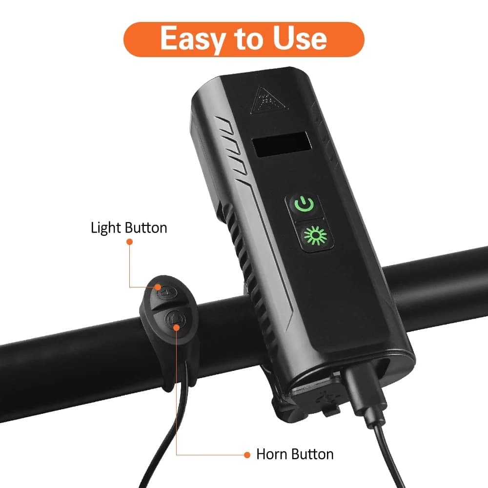 چراغ جلو دوچرخه 3 کاره شارژی 1000 لومن BIKE LIGHT FY-336 — تصویر ۴
