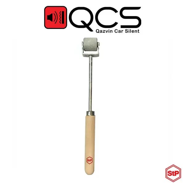 غلتک دمپینگ خودرو اس تی پی دسته بلند چوبی | STP Roller Long Wooden