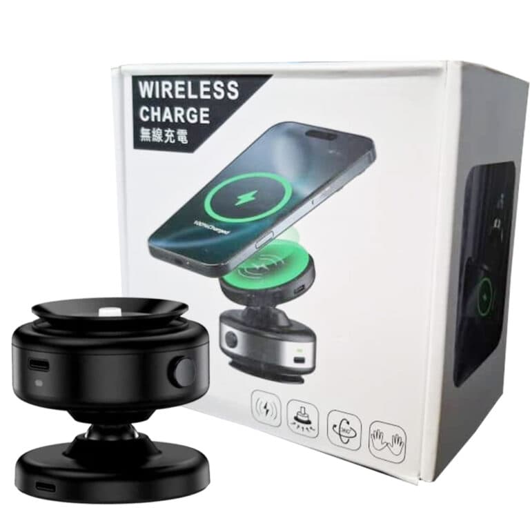 پایه نگهدارنده مغناطیسی با شارژر بی‌سیم مدل CZ18 کد 23156