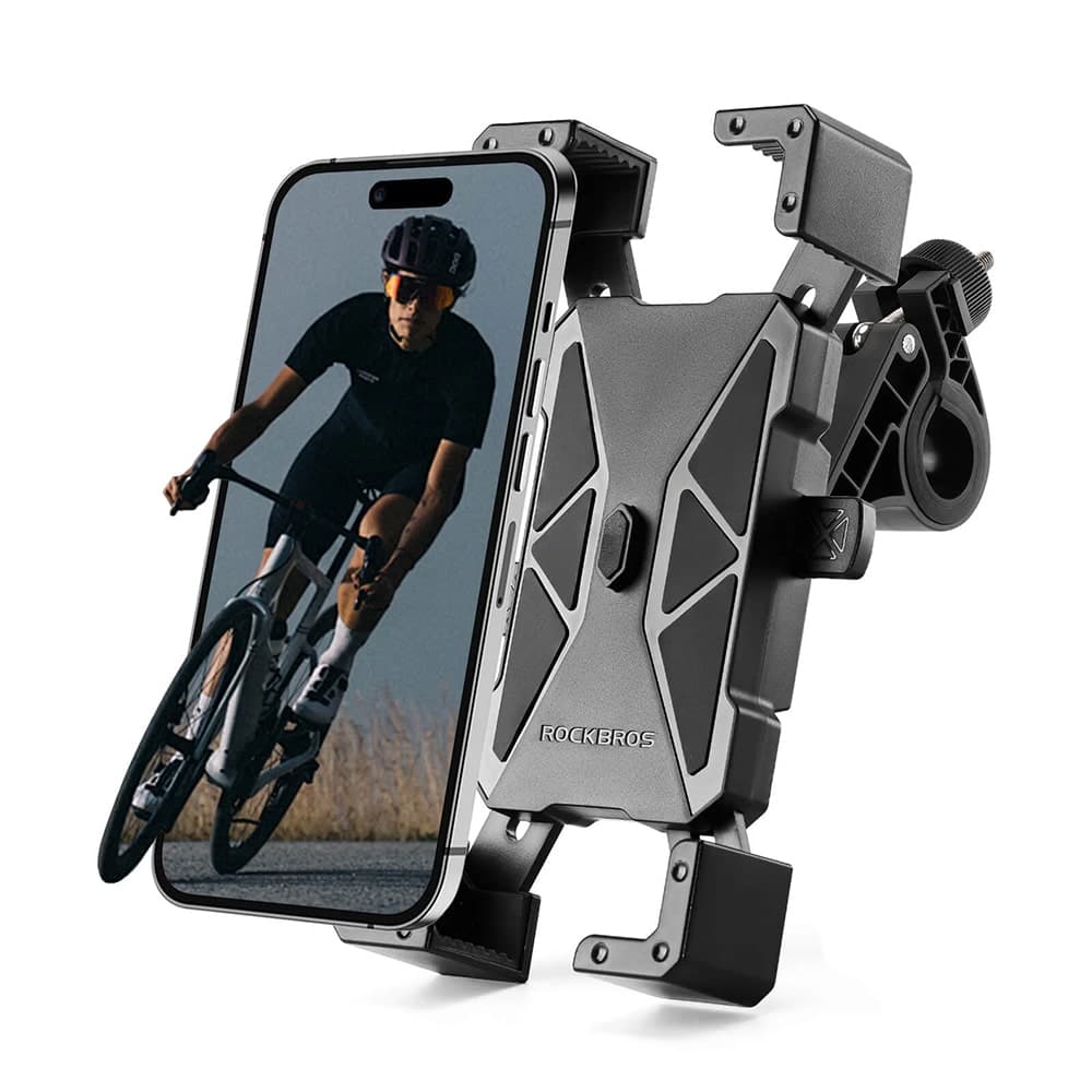 هولدر موبایل دوچرخه و موتور 360 درجه راکبراس ROCKBROS — تصویر ۲