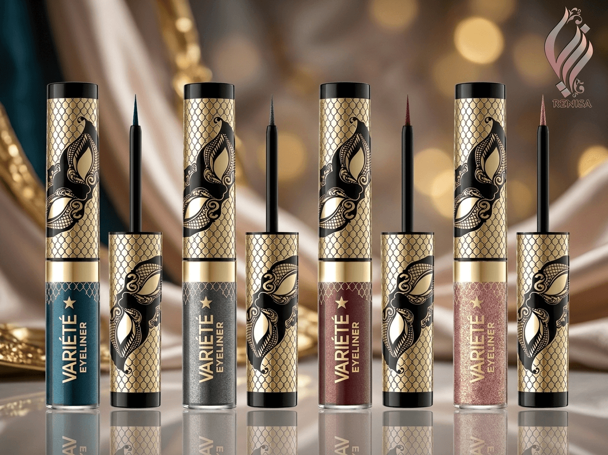 خط چشم مایع رنگی اولاین Eveline Cosmetics Variété Eyeliner