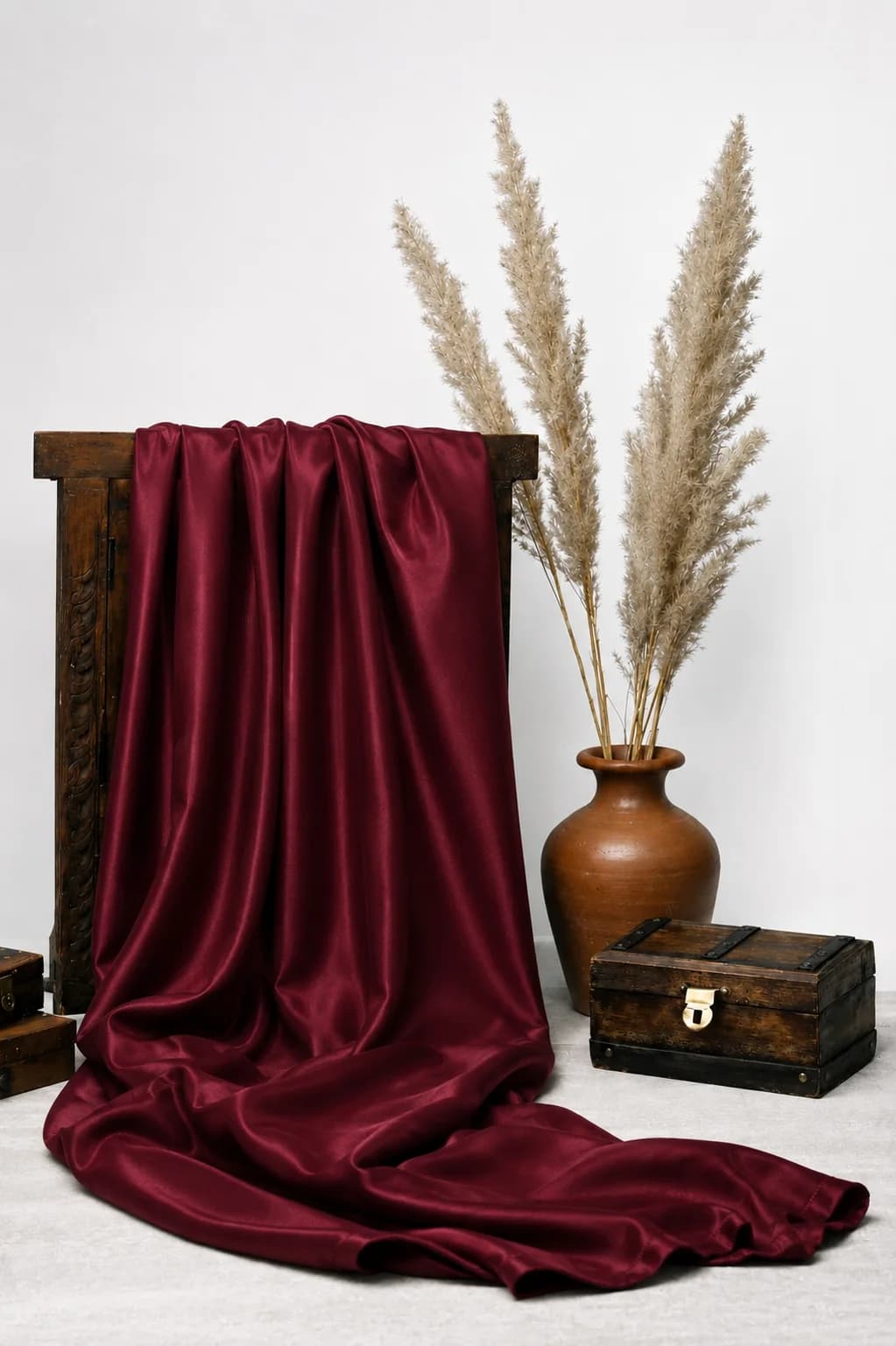 ساتن ال ایکس زرشکی