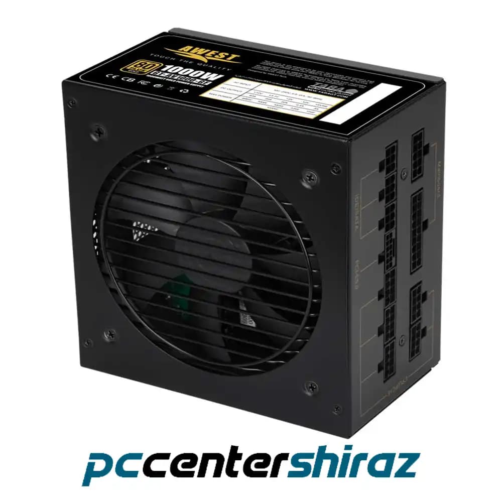 منبع تغذیه اوست مدل POWER Awest GT-AV1000-GF 1000W — تصویر ۳