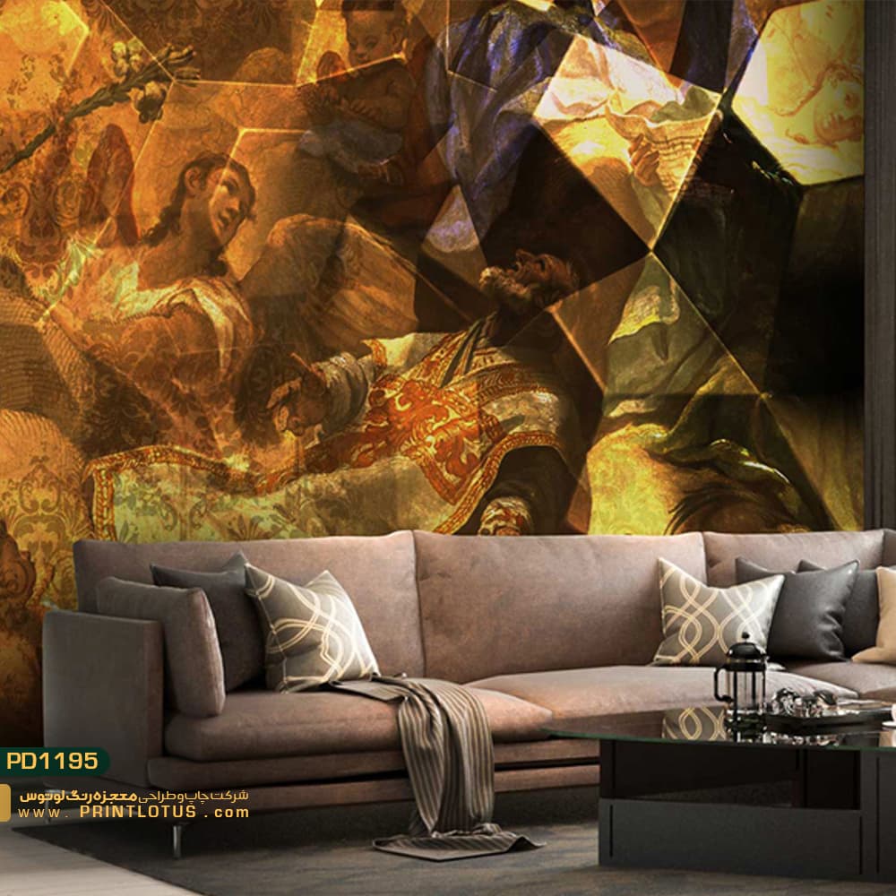 پوستر دیواری رنسانس رنگی سه بعدی-کدpd1195