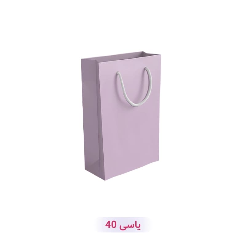 پاکت کادو با طرح ساده تک رنگ یاسی (سری 40)