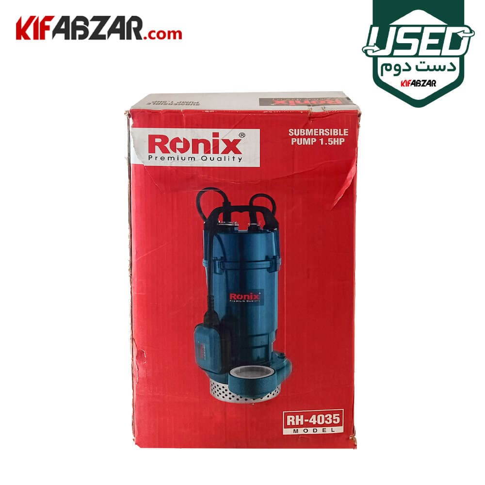 پمپ آب کفکش 1.5 اسب رونیکس مدل RH-4035 دست دوم — تصویر ۴