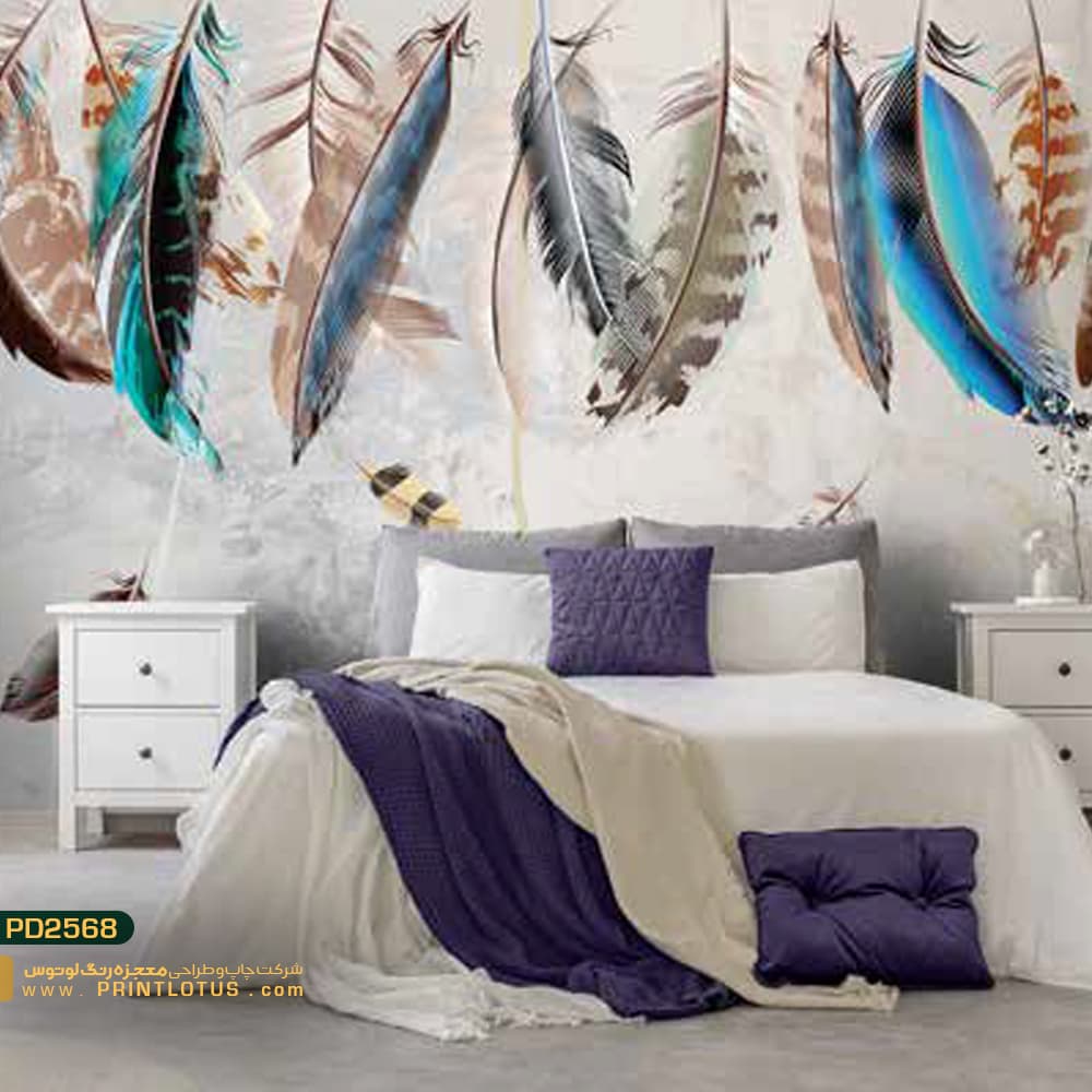 پوستر دیواری پر رنگی سه بعدی نگاره-کدpd2568