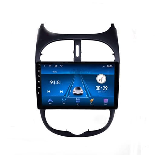 مانیتور فابریک اندروید پژو 206 سری M200