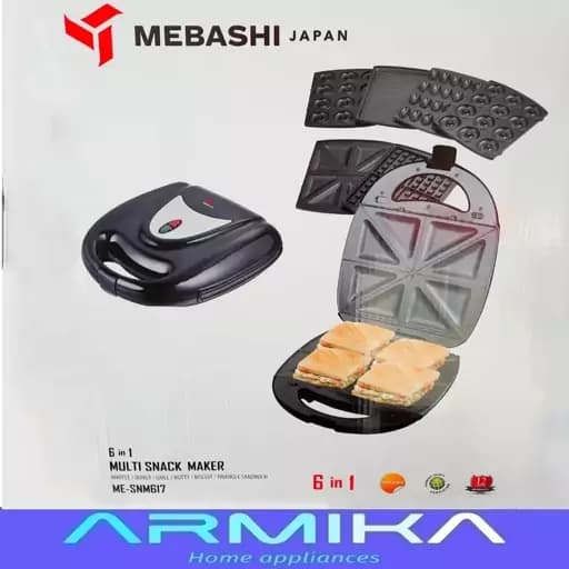 ساندویچ ساز 6 کاره مباشی MEBASHI مدل ME-SNM617