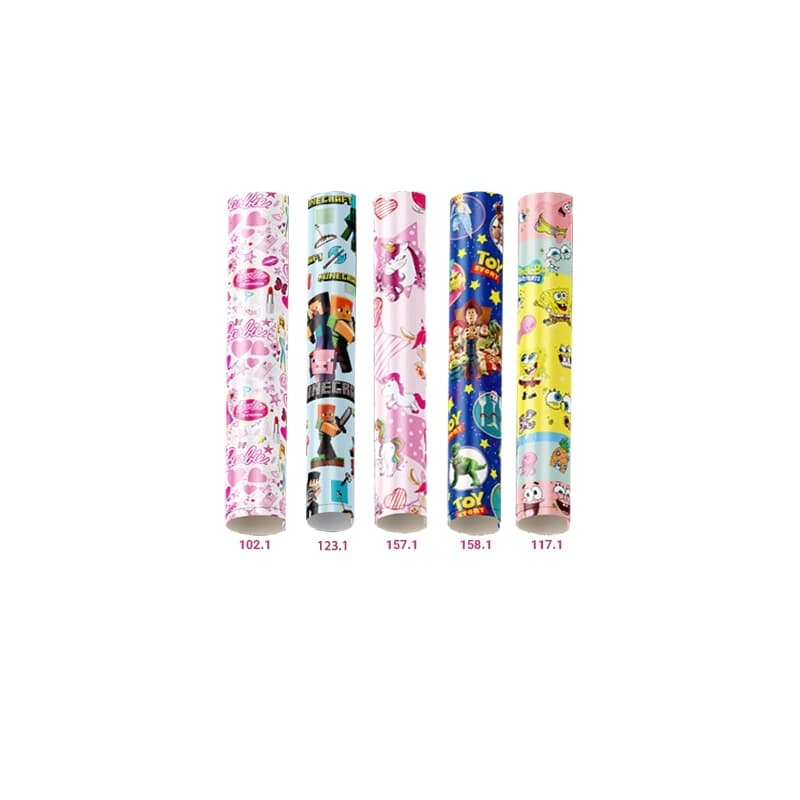 پک 1 کاغذ کادو طرح کودک چند رنگ (بسته 25 عددی)