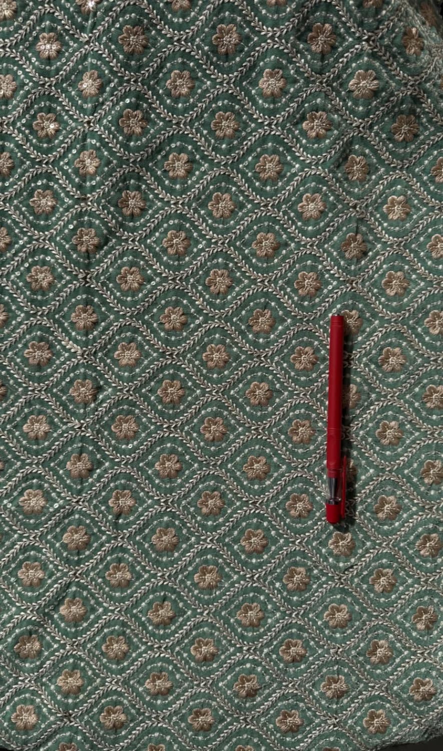 پارچه مخمل سبز نسکافه ای — تصویر ۷