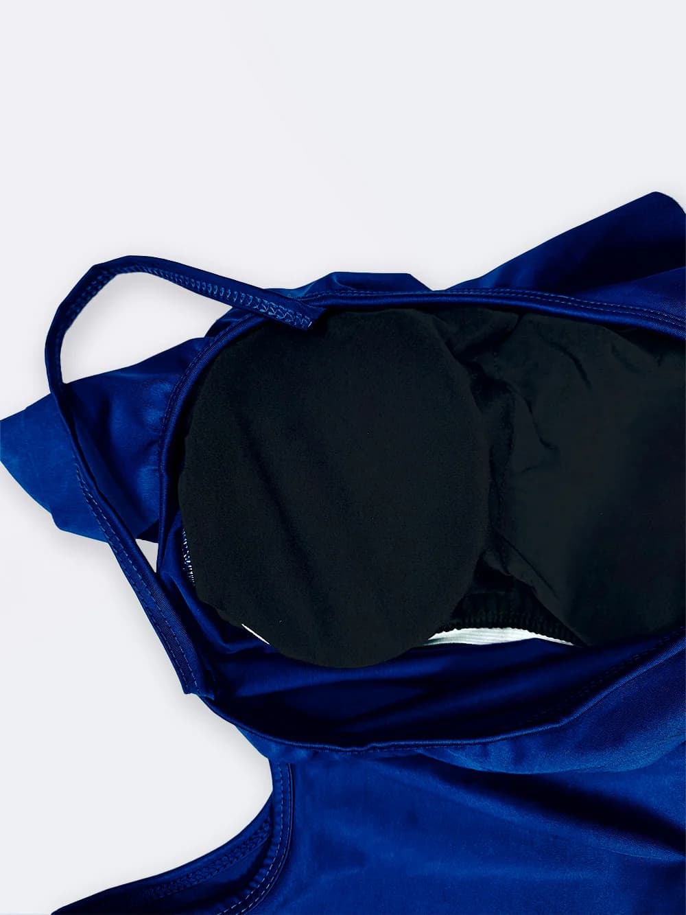 مایو فانتزی زنانه بصورت یقه چین دار رومی آبی رنگ برند اسپیدو ( Speedo ) کاپدار — تصویر ۶