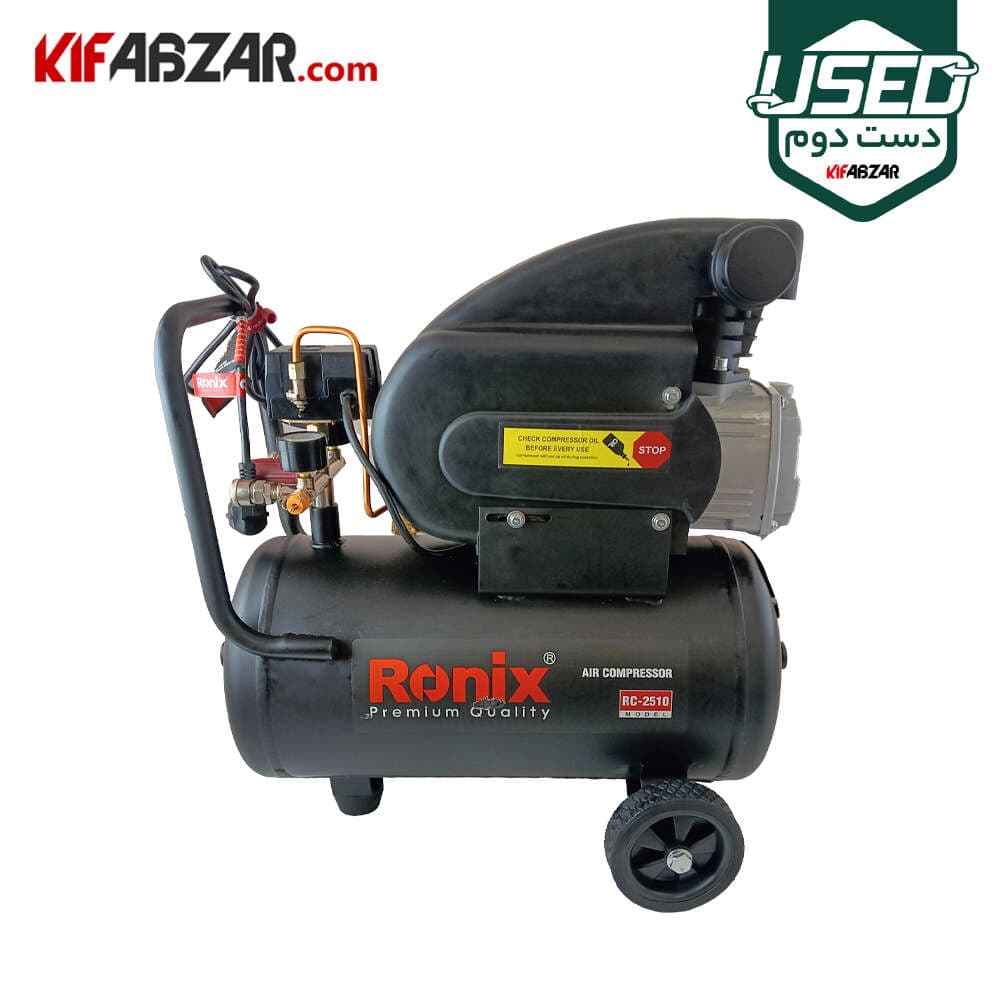 کمپرسور باد 25 لیتری رونیکس مدل RC-2510 دست دوم — تصویر ۲