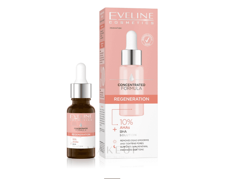 سرم لایه‌بردار اولاین AHA+BHA 10% مدل Regenerating حجم 18 میل