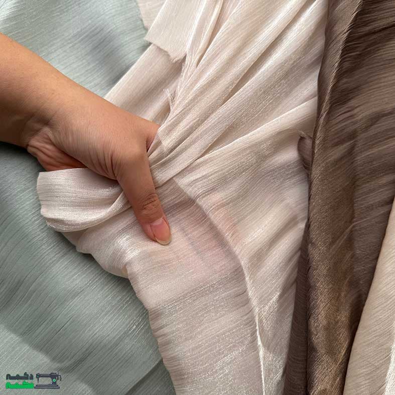 پارچه حریر یوروپ رز گلد — تصویر ۴