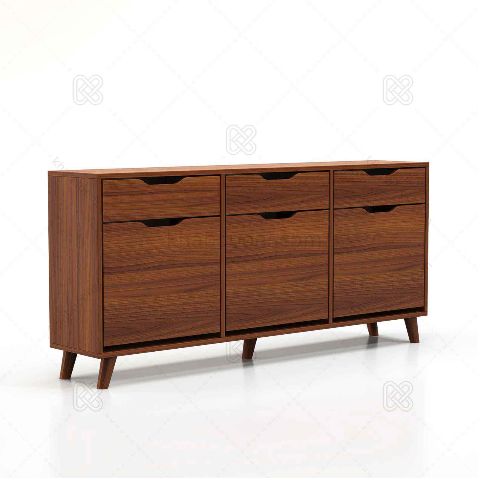 جاکفشی داشبوردی سه درب افقی کشو دار Elena – طول 150