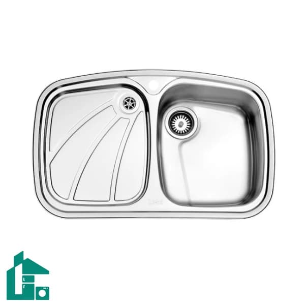 سینک یک لگنه فانتزی استیل البرز 618 توکار استیل
