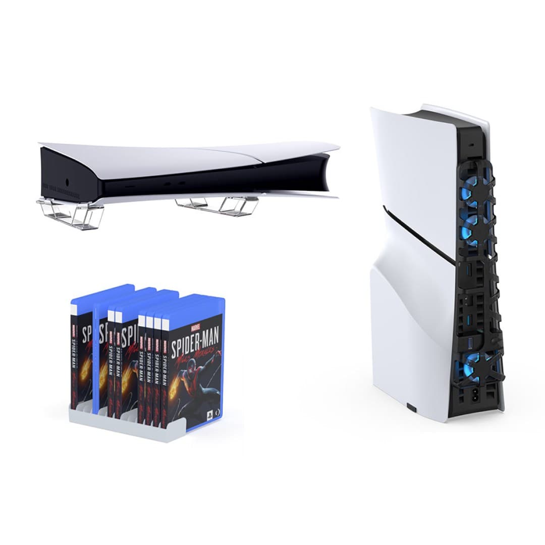 فن، پایه افقی و محفظه دیسک پلی استیشن 5 اسلیم دابی مدل TP5-35129