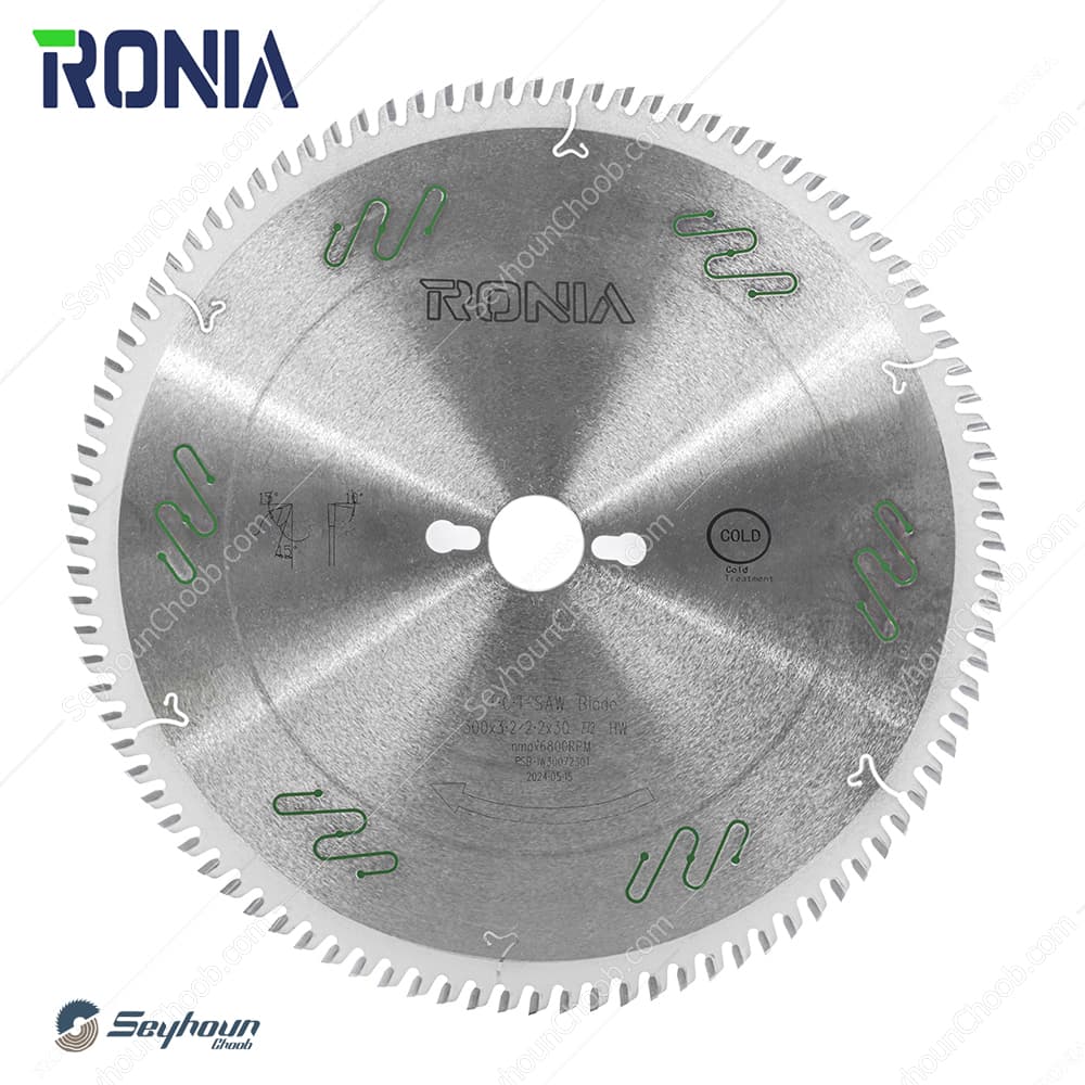 تیغ اره الماسه چوب بر قطر 30 سانتی متر 72 دندانه با شفت 30 ضخامت 3.2 رونیا مدل RSB-IW3007230T
