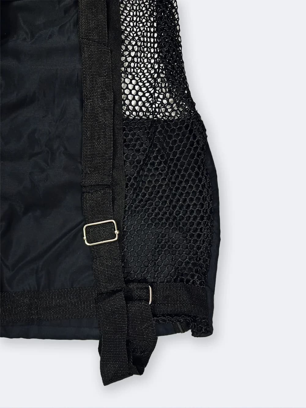 مش بگ ( mesh bag ) توری سرمه ای رنگ برای وسایل استخر ، ساحل و دریا برای خشک شدن سریع لوازم شنا نابایجی ( Nabaiji ) — تصویر ۸