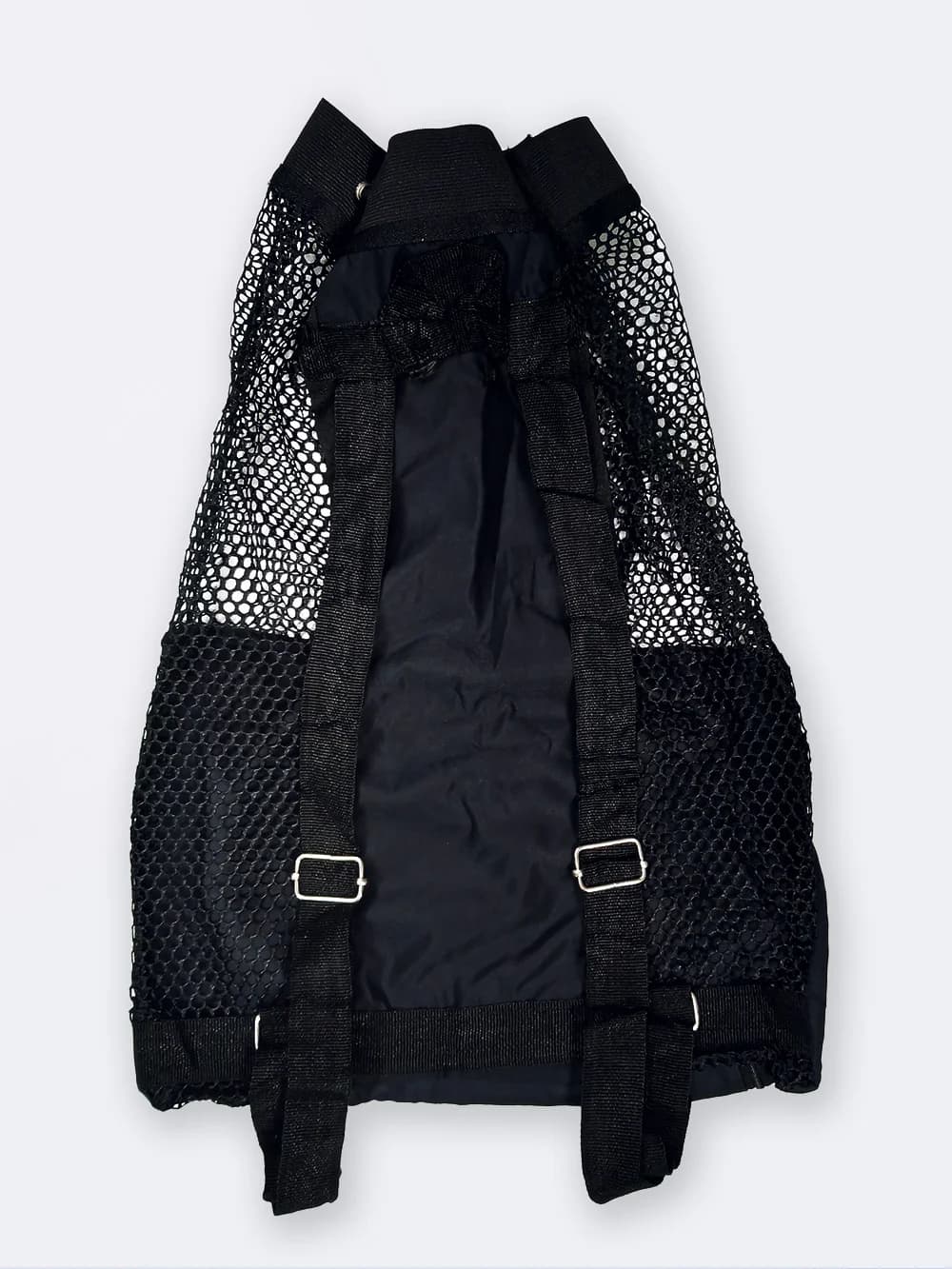 مش بگ ( mesh bag ) توری سرمه ای رنگ برای وسایل استخر ، ساحل و دریا برای خشک شدن سریع لوازم شنا نابایجی ( Nabaiji ) — تصویر ۲