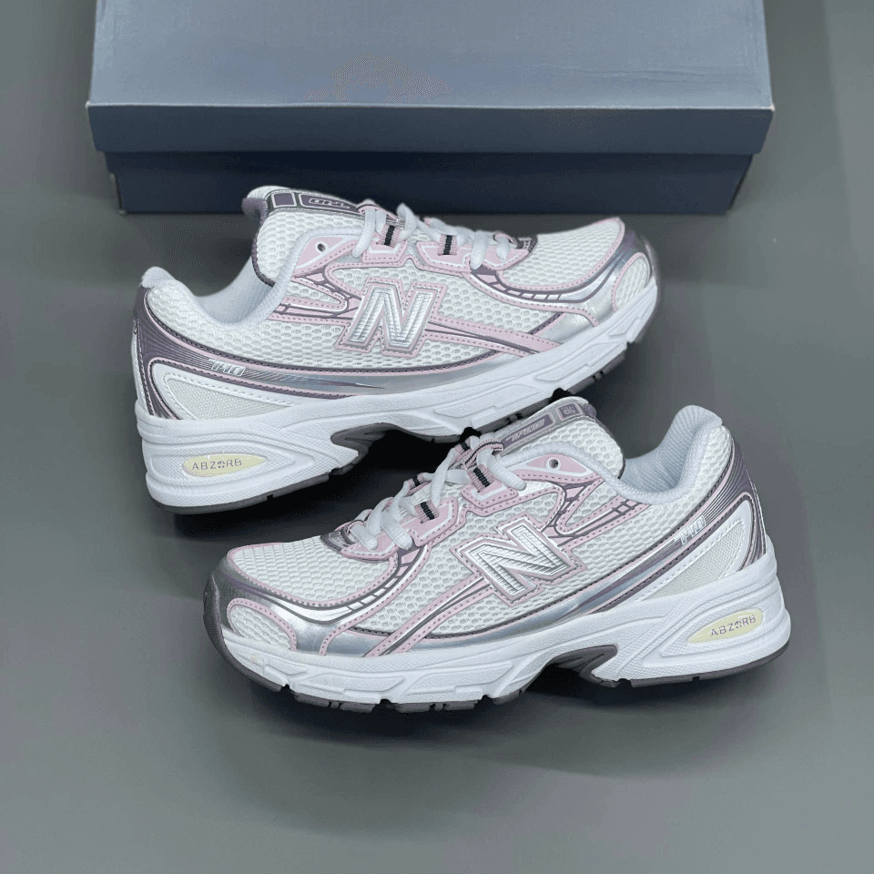 کفش نیوبالانس 740v2 نقره ای صورتی New Balance 740v2 Silver Pink