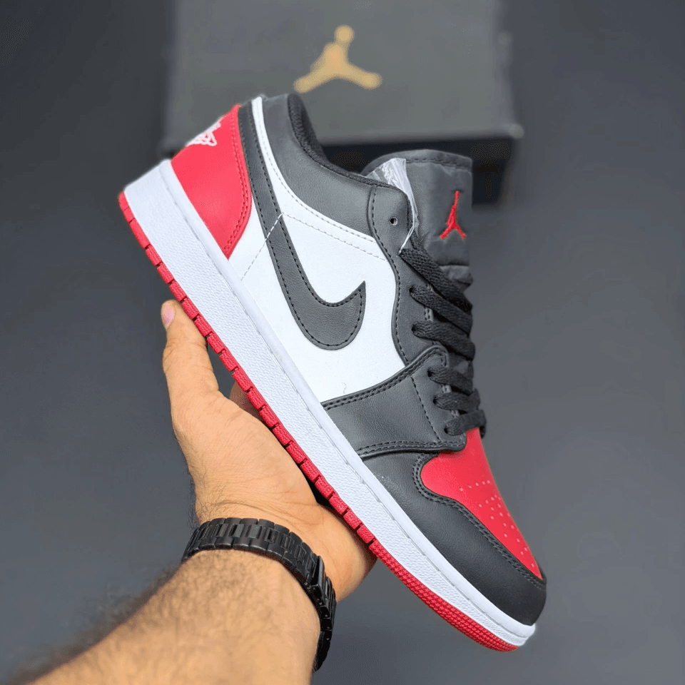 کفش نایک ایر جردن وان مشکی قرمز Nike Air Jordan 1 Black Red — تصویر ۳