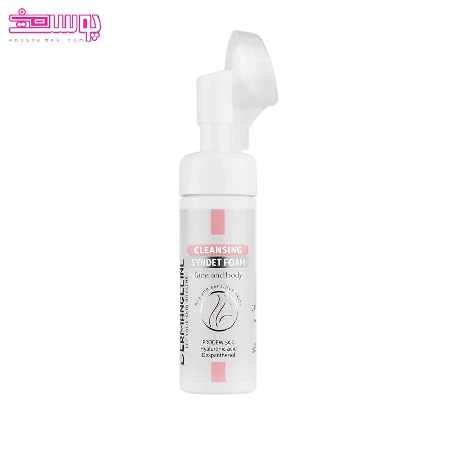فوم شستشوی صورت و بدن پوست خشک درم انجلین حجم 150ml