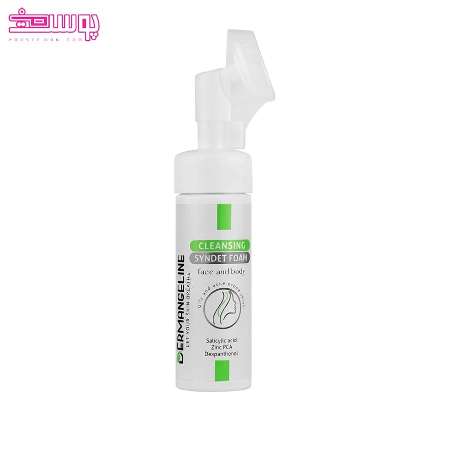 فوم شستشوی صورت و بدن پوست چرب درم انجلین حجم 150ml