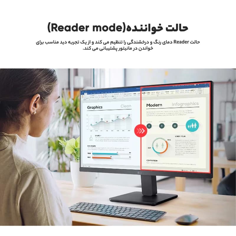 مانیتور 21.45 اینچ ال جی مدل 22MR410-B — تصویر ۷