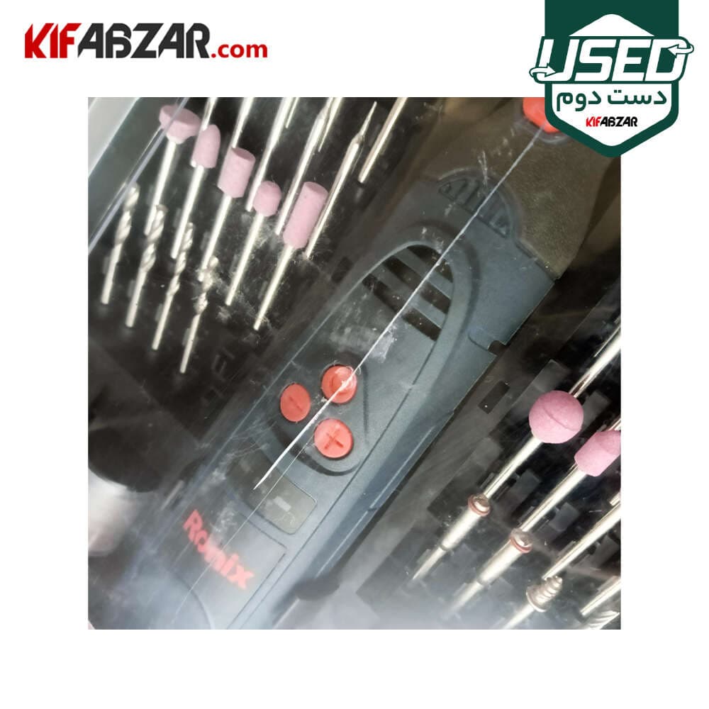 کیت فرز مینیاتوری شارژی 3.6 ولت رونیکس مدل 3420 دست دوم — تصویر ۵