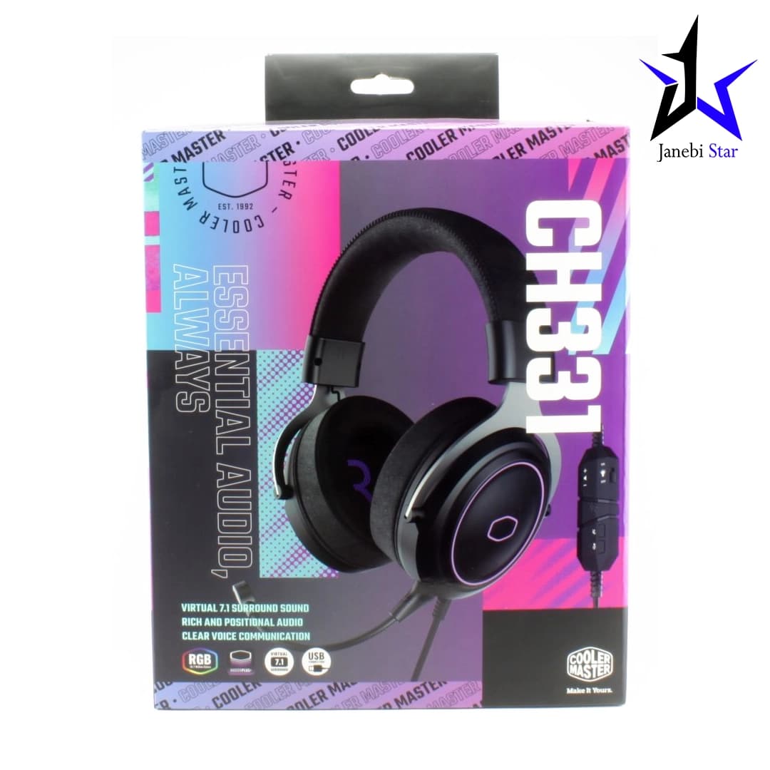 هدست گیمینگ باسیم کولر مستر مدل Cooler Master CH331 — تصویر ۸